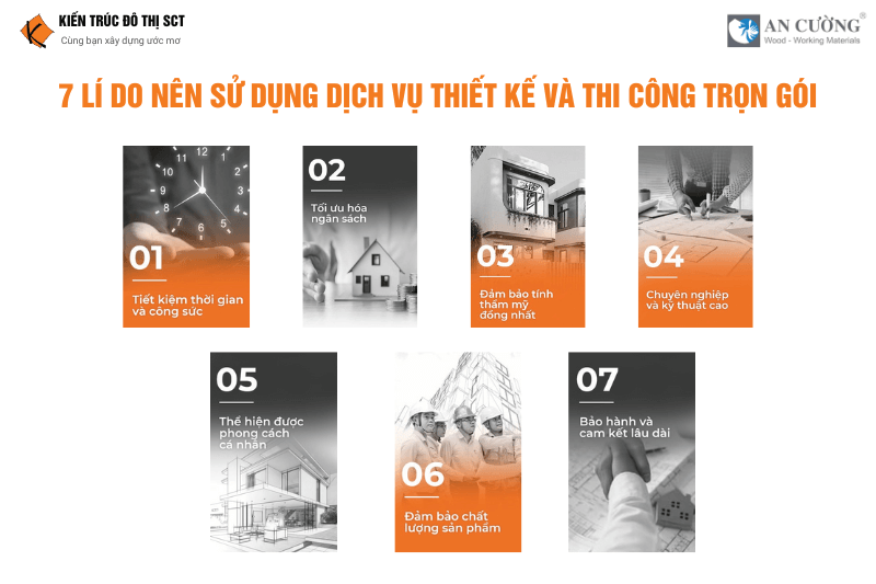 7 Lí do nên sử dụng dịch vụ Thiết kế và thi công trọn gói