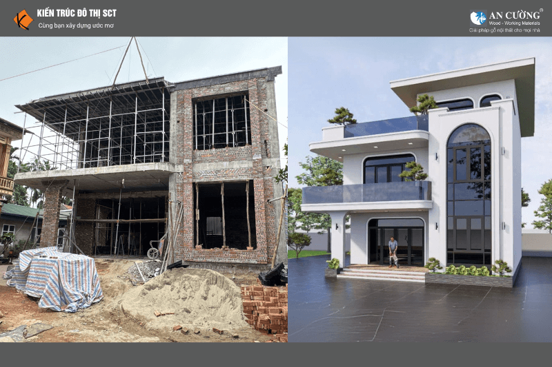 Hình ảnh công trình nhà ở SCT tham gia thi công trọn gói