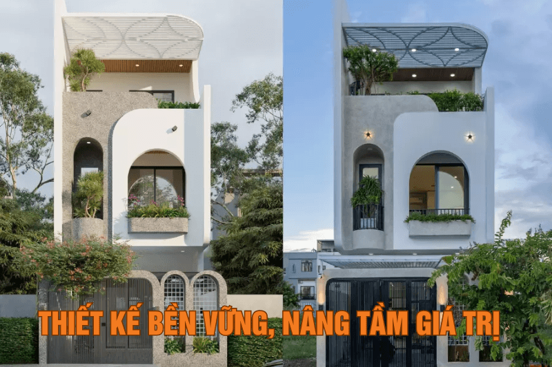 Ảnh 3D và thực tế công trình Biệt Thự tại Yên Bái